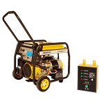 Generator curent monofazat Stager FD 6500E+ATS, benzina, 13.0CP, 6.88kVA, open frame, pornire electrica, cu automatizare