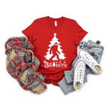 Tricou feminin de Craciun funny, Bigfoot Christmas, engros, 