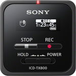 Sony Reportofon compact digital ICD-TX800B, 16GB, Telecomanda, Microfon stereo, USB, Negru