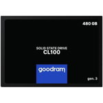 Solid-State Drive (SSD) GoodRam CL100 Gen3, 480GB, 25", SATA III, GOODRAM