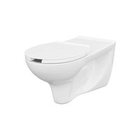 Vas WC suspendat, Cersanit, Etiuda, pentru persoanele cu dizabilitati, alb, 