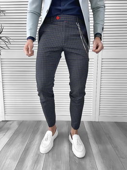 Pantaloni barbati eleganti in carouri 10064 F2-4.3,