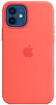 Husa de protectie Apple Silicone Case MagSafe pentru iPhone 12/12 Pro, Pink Citrus