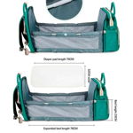 Rucsac pentru mamici FIQ (verde) Set, Bebumi