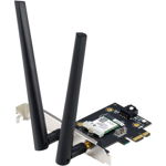 Placa de retea ASUS PCE-AX1800, AX1800, Dual-Band, Wi-Fi 6, PCIe, Bluetooth 5.2