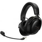 Casti gaming wireless HyperX Cloud III, DTS Headphone:X Spatial Audio, 2.4GHz, autonomie pana la 120 de ore, spuma cu memorie, microfon 10mm metal mesh si noise cancelling, PC/PS5/PS4/Switch, negru