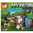 Set de constructie LB Plus, My World of Minecraft, 4 in 1, 210 piese tip lego