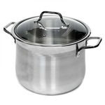 Oala cu capac sticla termorezistenta Bohmann BH3425, Inox, 24L, Bohmann