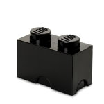 Cutie depozitare Lego 1x2 negru 