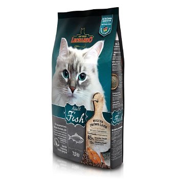 Hrana uscata pentru pisici Leonardo, Sensitive Peste, 7.5 kg