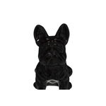 Decoratiune French Bulldog Negru H22 Cm