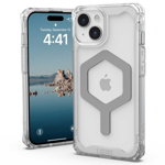 UAG Husa Plyo MagSafe Series iPhone 15 Ice Silver