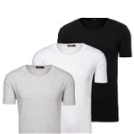 T-shirt pentru bărbați fără imprimeu multicolor 3 Pack Bolf 798081-3p, BOLF