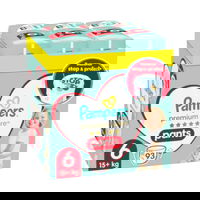 Scutece-Chilotel Pampers Premium Care Pants XXL Box, Marimea 6, 13kg-19kg, 93 buc