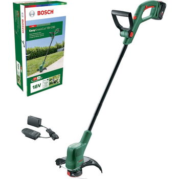 BOSCH Trimmer de tuns gazon/iarba pe acumulator Bosch EasyGrassCut 18-230, 18 V,diametru taiere 23 cm, contine: acumulator 18 V 2 Ah + incarcator, BOSCH