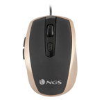 Mouse Optic NGS Tick Gold USB Auriu* 1600 dpi, NGS