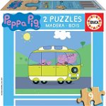 Educa Puzzle 2x9 Peppa Pig (lemn) G3, Educa