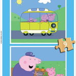 Educa Puzzle 2x9 Peppa Pig (lemn) G3, Educa