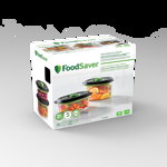 Set 2 caserole FoodSaver FFC025X-01, 0.7 L, 1.2 L