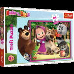 Puzzle Trefl Maxi Masha and the Bear, Masha si Ursul 24 piese, Trefl