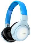 Casti Audio pentru copii Over-Ear Philips, TAKH402BL/00, Bluetooth, Autonomie 20h, Albastru