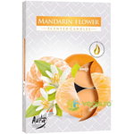 Set Lumanari Tip Pastila Aroma Floare de Mandarin 6 buc. BISPOL