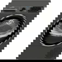 Uscator de rufe Beko B3T49233MEU Pompa de caldura, 9 kg, 15 programe, Clasa D, Iron Finish, RecycledDry, OptiSense, Aquawave, Hygienic Refresh, Antracit