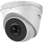 Camera de supraveghere Hikvision HiWatch, IP Turret T220H, 2MP, lentila 2.8mm, IR 30metri, PoE, IP67, Support mobile monitoring, metal si plastic, Alb