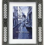 Rama foto Josie, 10x15 cm, broderie metalica, aspect vintage elegant, Procart