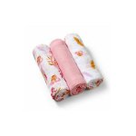 Set 3 scutece textile pentru copii, Roz, Babyono
