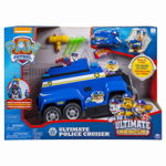 Spin Master - Masina de politie Chase , Paw Patrol , Cu figurina, Cu functiuni, Albastru