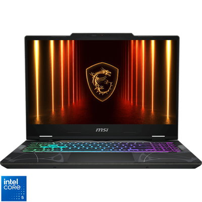 Laptop MSI Cyborg 15 B2RWEKG-074XRO, 15.6 inch 1920 x 1080, Intel 210H (8 C / 12 T, 2.2 GHz - 4.8 GHz, 12 MB cache, 28 W), 16 GB DDR5, 512 GB SSD, Nvidia GeForce RTX 5050, Fara sistem de operare