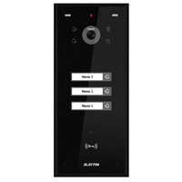 Post video exterior pentru videointerfon Electra, 3 familii, montaj aparent, negru, VPH.03S03.ELBTL