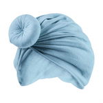 Turban pentru Fetite cu Coc - Albastru Deschis, Nurio