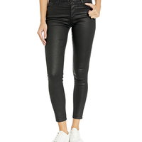 Imbracaminte Femei AG Adriano Goldschmied Farrah Skinny Ankle in Leatherette LightSuper Black Leatherette LightSuper Black, AG Adriano Goldschmied