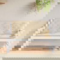 Perne banca de gradina 2 buc., vidaXL, bej, 120x50x7cm, tesatura oxford