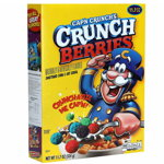 Cap'n Crunch's Crunch Berries Cereal - cereale cu gust de fructe de padure 334g, Cap'n Crunch