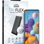 Folie Eiger Clear Tri Flex compatibila cu Samsung Galaxy A41, Transparent