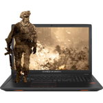 Laptop Gaming ASUS ROG GL753VD-GC025 (Procesor Intel® Core™ i7-7700HQ (6M Cache, up to 3.80 GHz), Kaby Lake, 17.3"FHD, 16GB, 1TB + 128GB SSD, nVidia GeForce GTX 1050@4GB, Wireless AC, Tastatura iluminata)