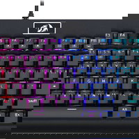 Tastatura Gaming mecanica REDRAGON Dark Avenger K568RGB-BK, USB, Layout US, negru