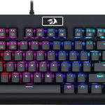 Tastatura Gaming mecanica REDRAGON Dark Avenger K568RGB-BK, USB, Layout US, negru