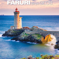 Calendar de perete 2024, 12+1 file Faruri de pe Glob, Litera