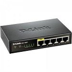 DES-1005P Unmanaged Black Power over Ethernet (PoE), D-Link