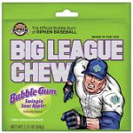 Big League Chew Bubble Gum, Swingin' Sour Apple - gumă cu gust de mere 60g, Big League