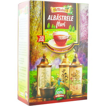 Ceai Albastrele Flori 30g, ADNATURA