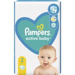 Pampers Active Baby Size 2 scutece de unică folosință 4-8 kg 72 buc, Pampers