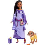 Papusa cu animalut si accesorii Disney Wish Fashion Doll Asha, 30 cm, Mattel