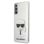 Husa Premium Originala Karl Lagerfeld Compatibila Cu Samsung Galaxy S21, Transparenta - KLHCS21SKTR