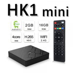 TV BOX HK1 Mini 4K, Android 9.0, 2GB RAM 16GB ROM, Kodi 18, RK3229 Quad core, Wifi, Lan, Slot Card