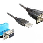 Adaptor USB Delock USB - RS-232 Negru (62406), Delock